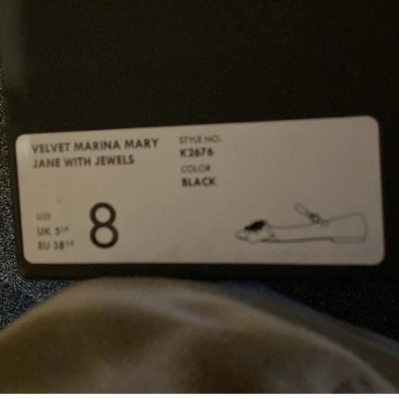 j crew suede velvet mary jane flats with jewels size 8 - Picture 4 of 4